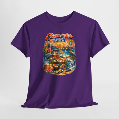 Clearwater Beach Florida Vintage Vacation T-Shirt
