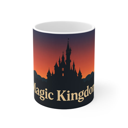 Magic Kingdom Sunset Ceramic Coffee Mug — 11oz & 15oz