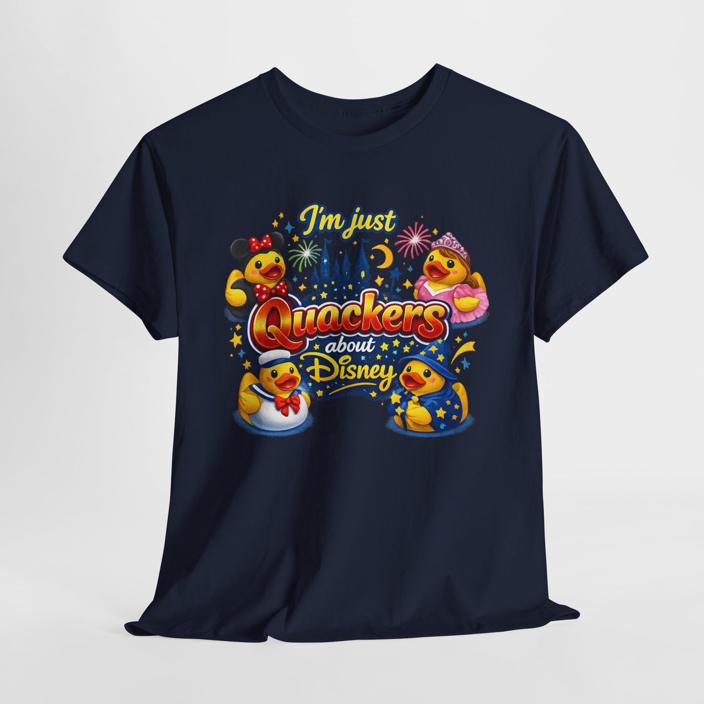 Quackers About Disney Rubber Duck Tee — "I'm Just Quackers About Disney" Graphic T-Shirt