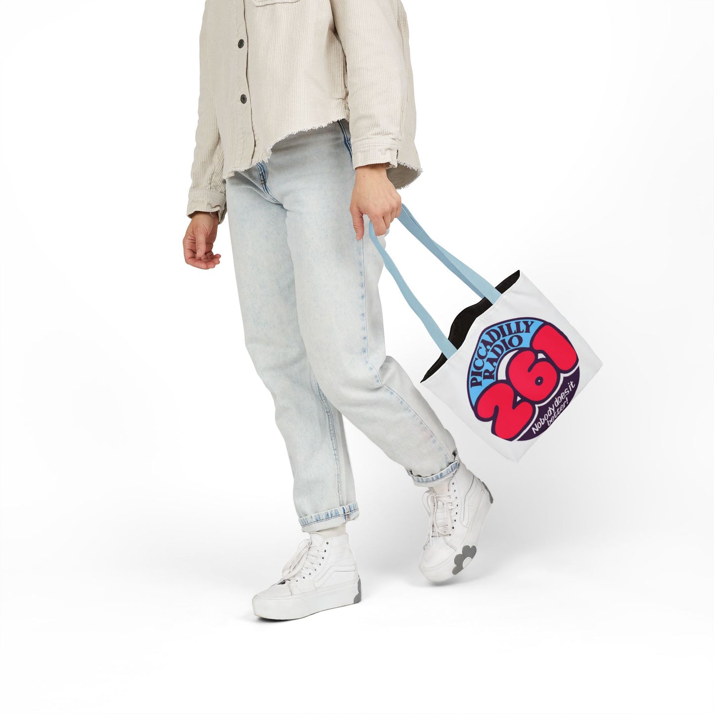 Tote Bag — Retro 'Piccadilly Radio 261' Vintage Logo Canvas Tote