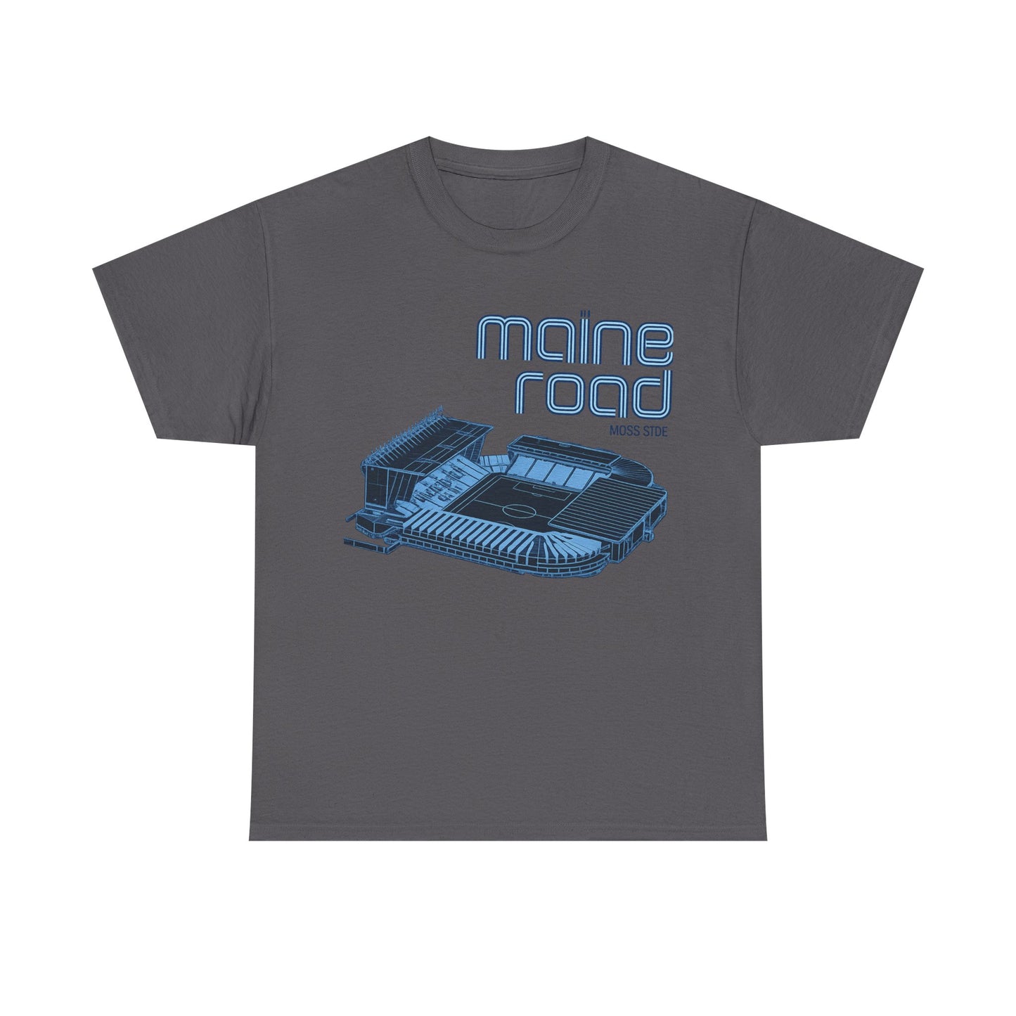 Maine Road Retro Stadium Tee — Vintage Football Arena Graphic Shirt