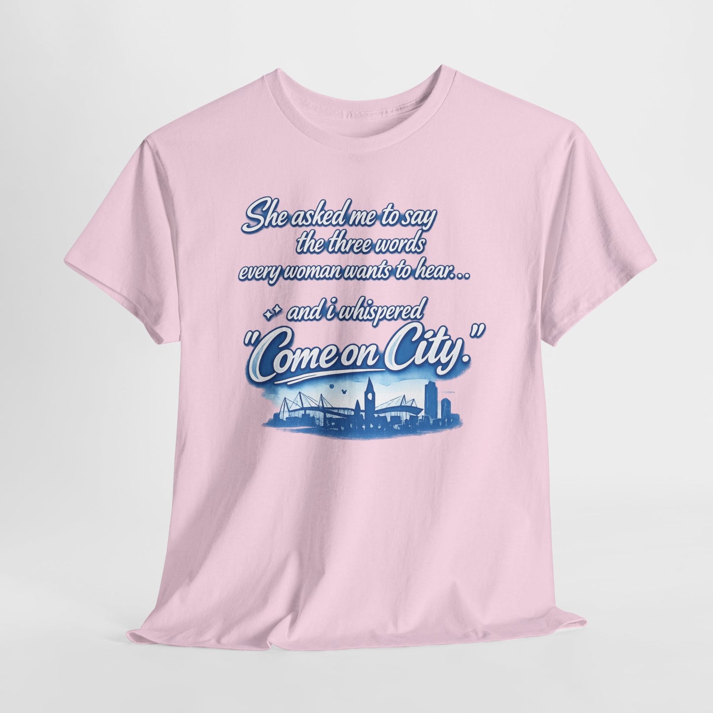 Come on City Skyline Tee — Retro Script Urban Pride T‑Shirt