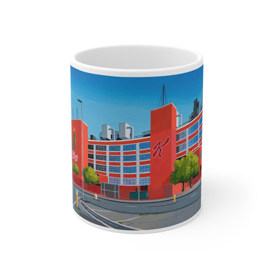 Kellogg's Manchester Ceramic Coffee Mug — City Arena Illustration, 11oz & 15oz