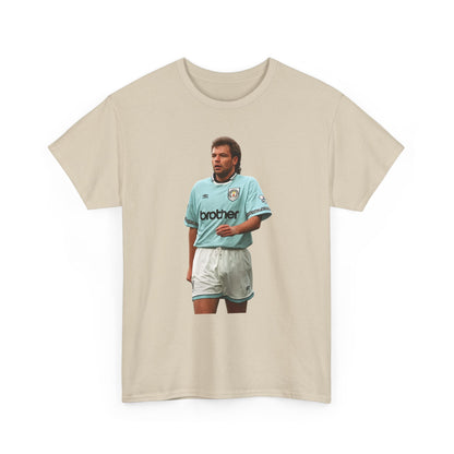 Uwe Rosler Manchester City Legend Graphic Tee - Retro Football Kit Print