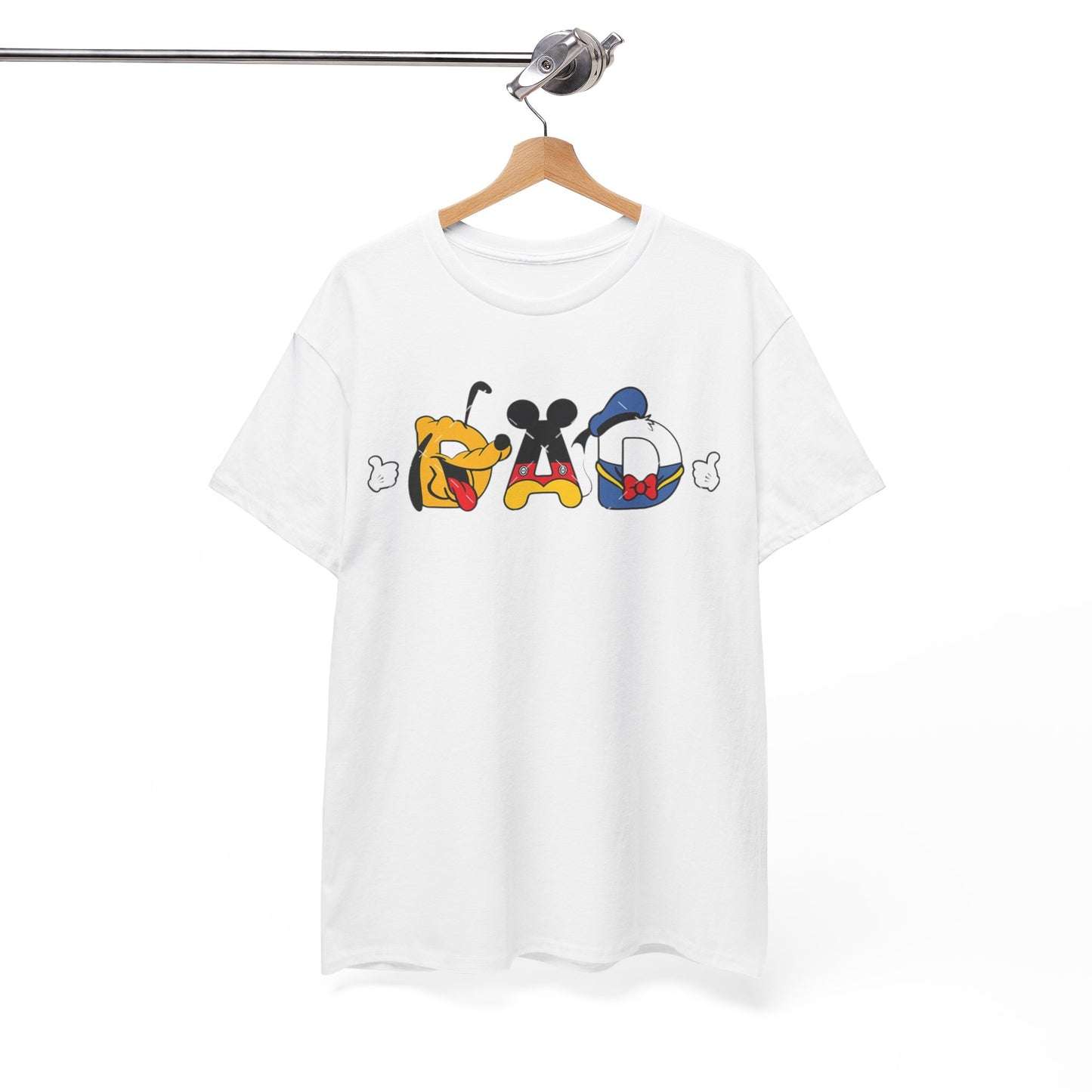 Disney Dad Character Graphic Tee — Playful Colorful Character Icons T-Shirt