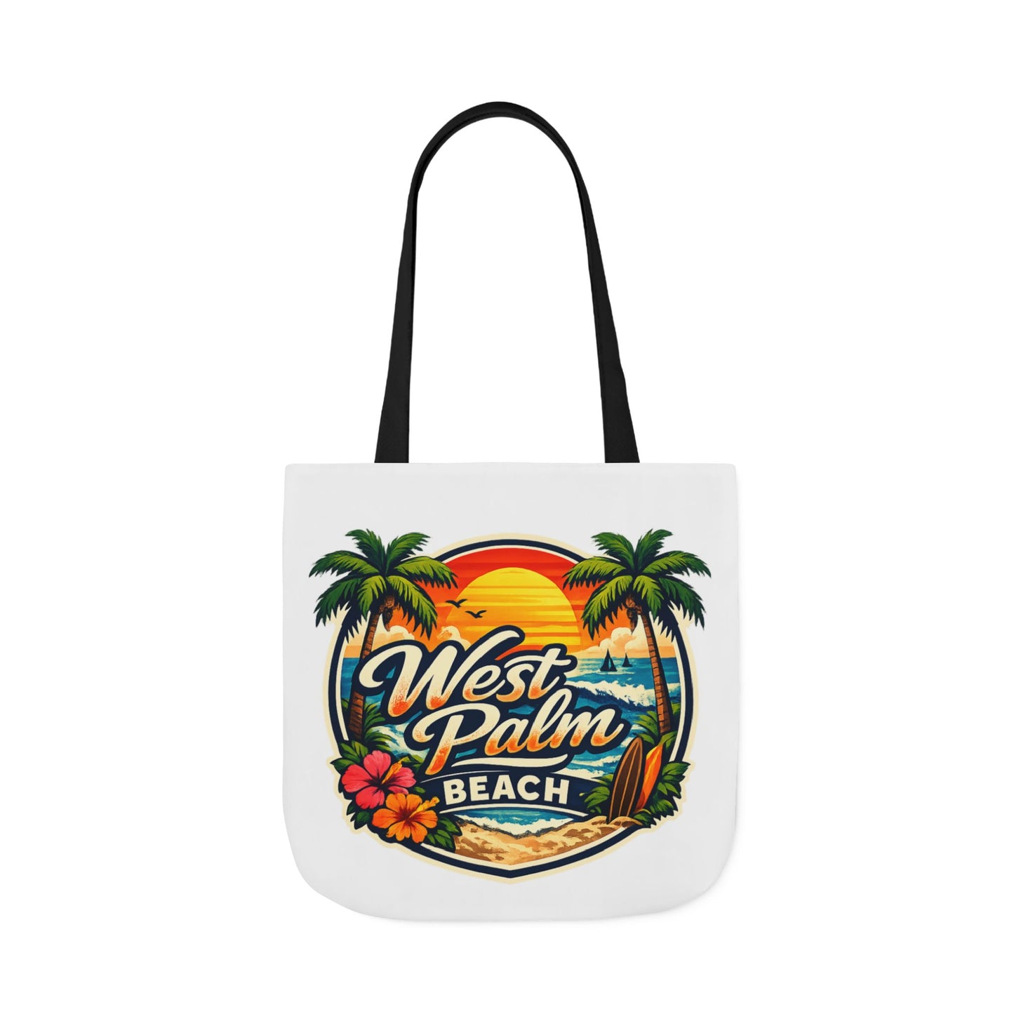West Palm Beach Vintage Sunset Tote