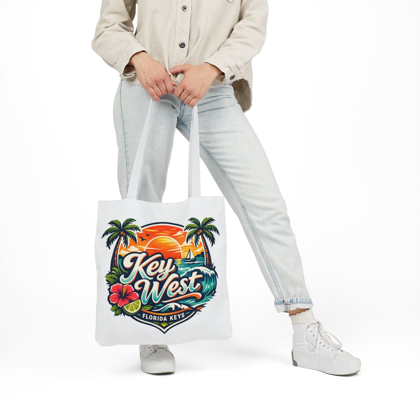 Key West Sunset Canvas Tote