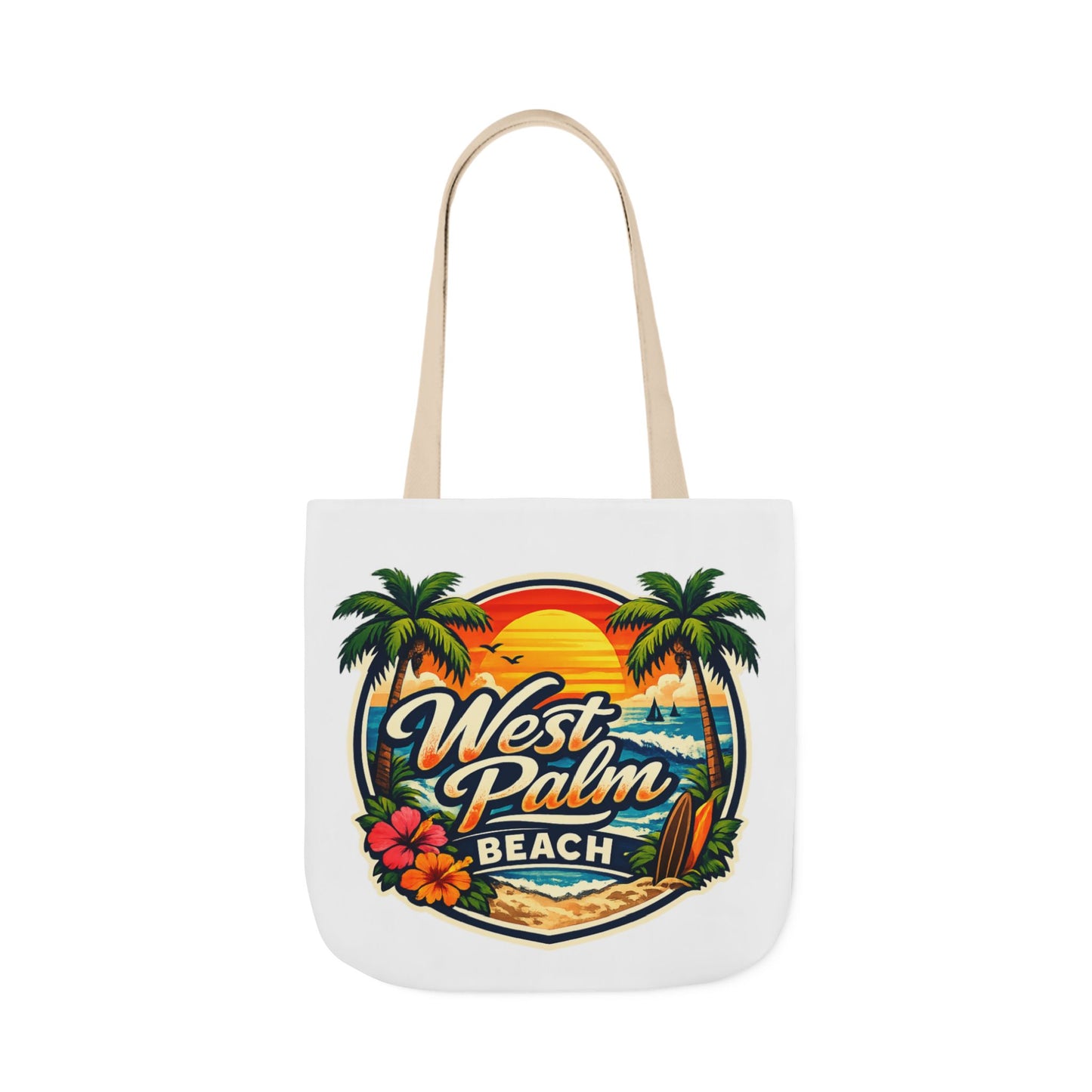 West Palm Beach Vintage Sunset Tote