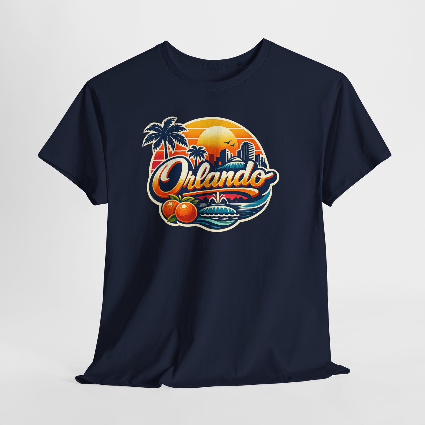 Orlando Retro Sunset T-Shirt — Vintage Florida Vacation Tee