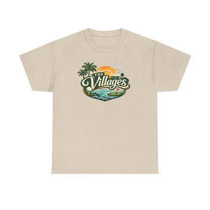 The Villages of Florida Sunset Logo Tee - Florida Palm Beach Retro T-Shirt