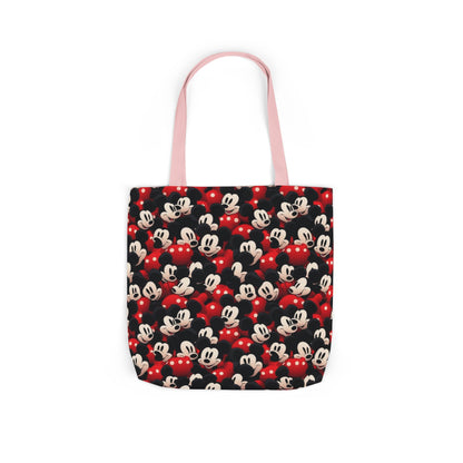 Mickey Mouse Canvas Tote — Retro Cartoon Character Allover Print