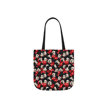 Mickey Mouse Canvas Tote — Retro Cartoon Character Allover Print