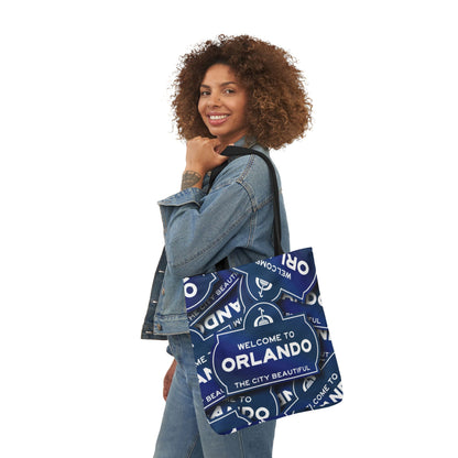 Orlando Welcome Sign Canvas Tote