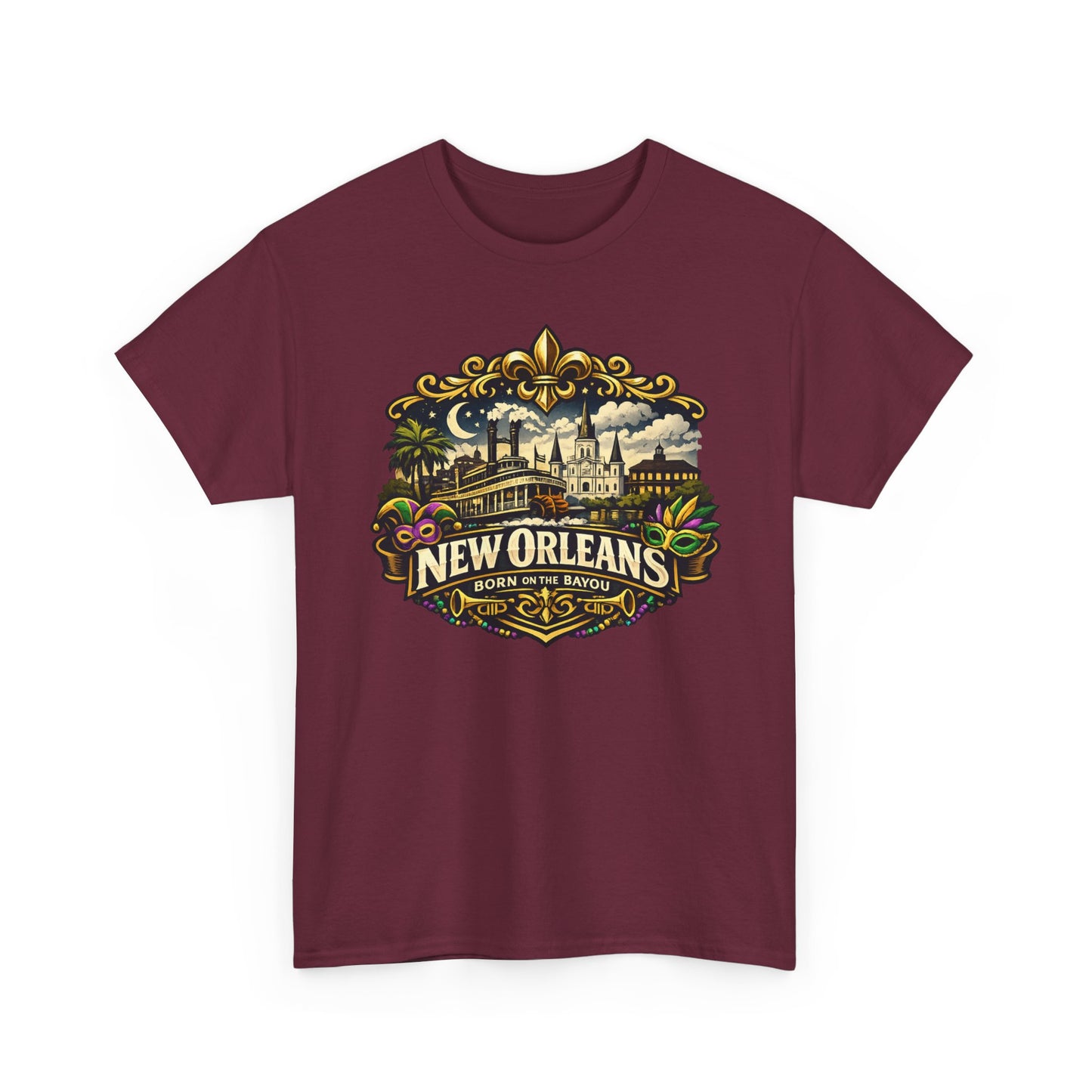New Orleans Vintage Badge Tee — Crescent City Souvenir T-Shirt