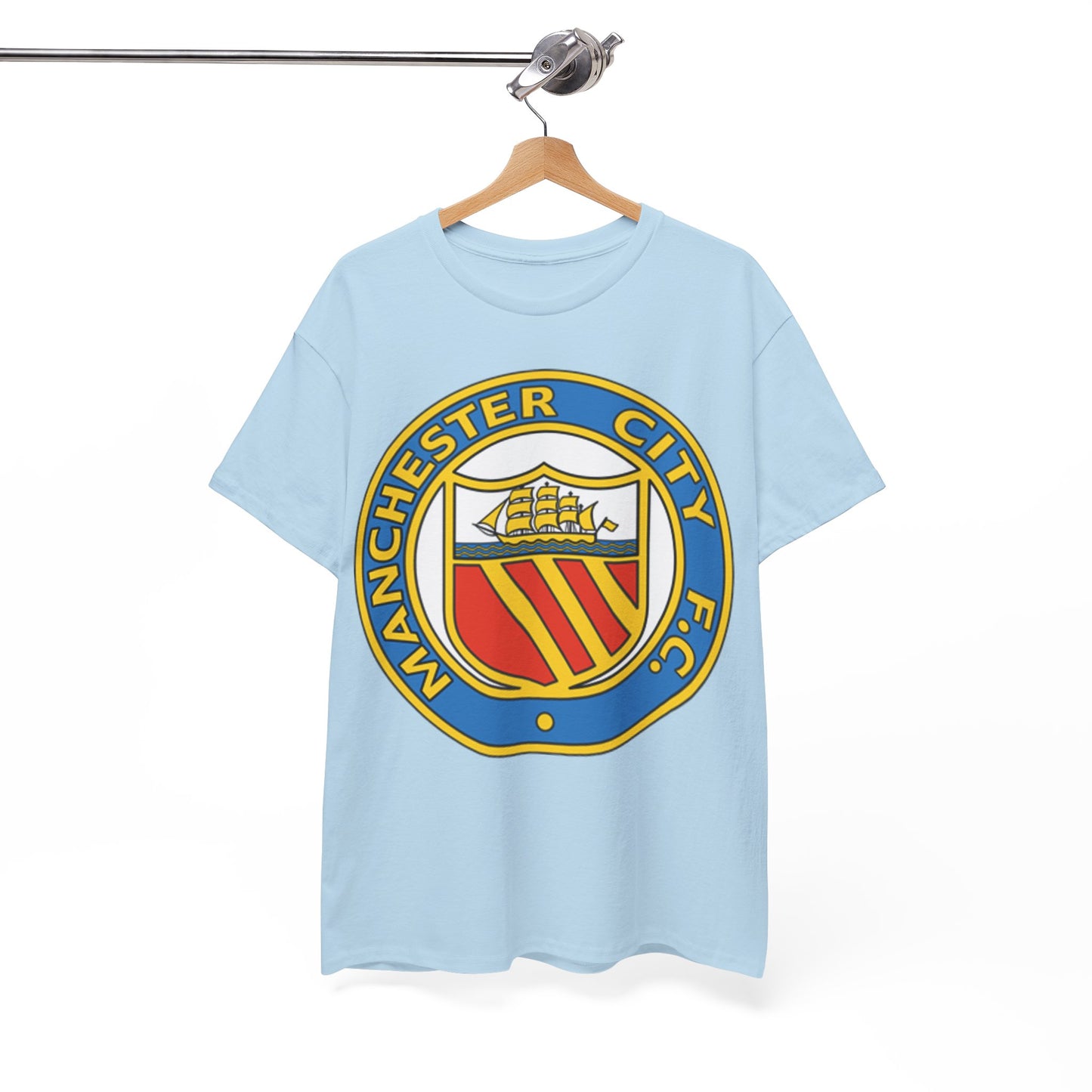 Manchester City Football Club Retro Crest T-Shirt - Retro Soccer Fan Tee