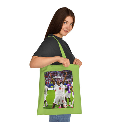 Jude Bellingham England Celebration Cotton Tote — "You're My Wonderwall" Stadium Photo Bag