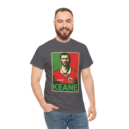 Keane Football Poster Tee — Retro Soccer Jersey Graphic T-Shirt