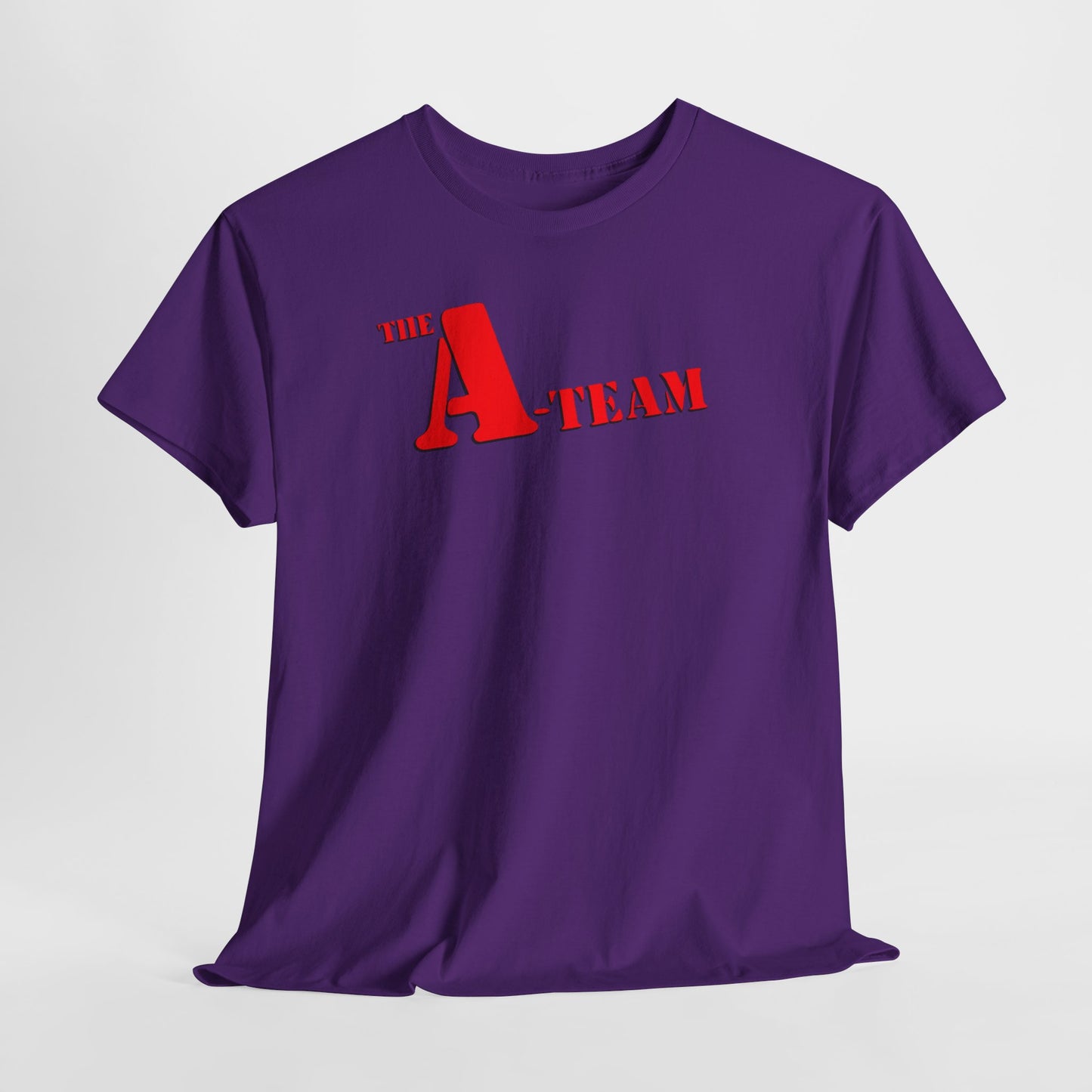 A-Team Graphic Tee — Retro Red Logo Vintage Crew T-Shirt
