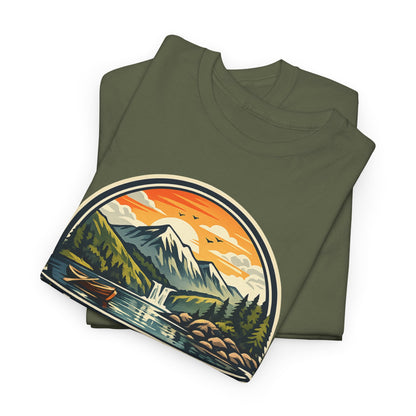 Lake District Graphic Tee — Scenic Mountain & Lake Camping Shirt