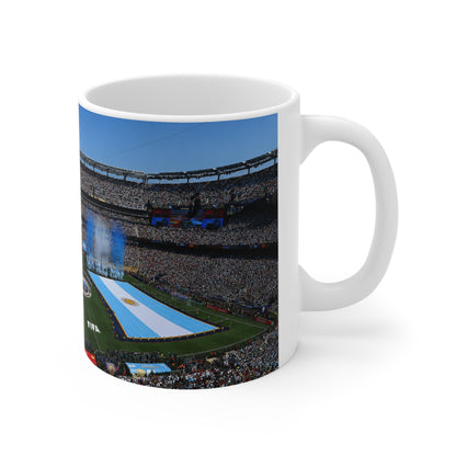 World Cup Final 2026 Stadium Ceramic Mug — National Flag Kickoff Design (11oz & 15oz)