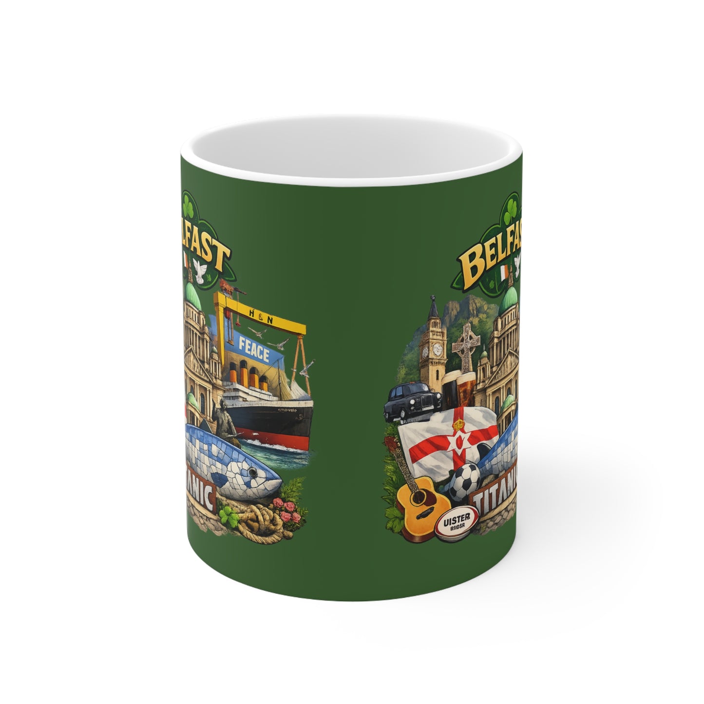 Belfast Landmark Coffee Mug — Titanic, City Sights & Irish Icons (11oz/15oz)
