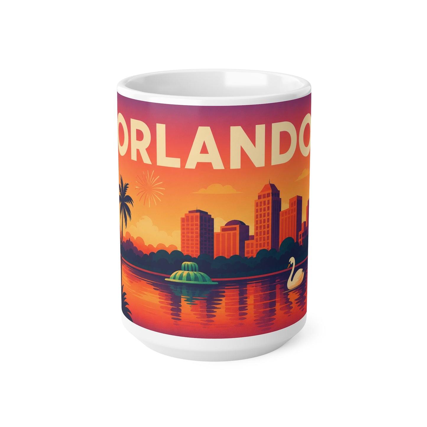 Orlando Sunset Ceramic Coffee Mug — 11oz & 15oz Travel Souvenir