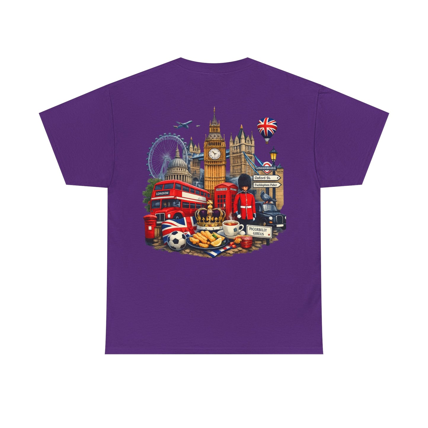 London Landmarks T‑Shirt — British Icons Collage Tee