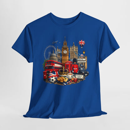 London Landmarks T‑Shirt — British Icons Collage Tee