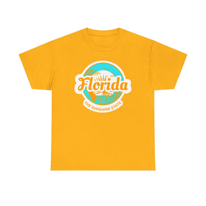 Florida Sunshine State T‑Shirt – Retro Beach Logo Tee