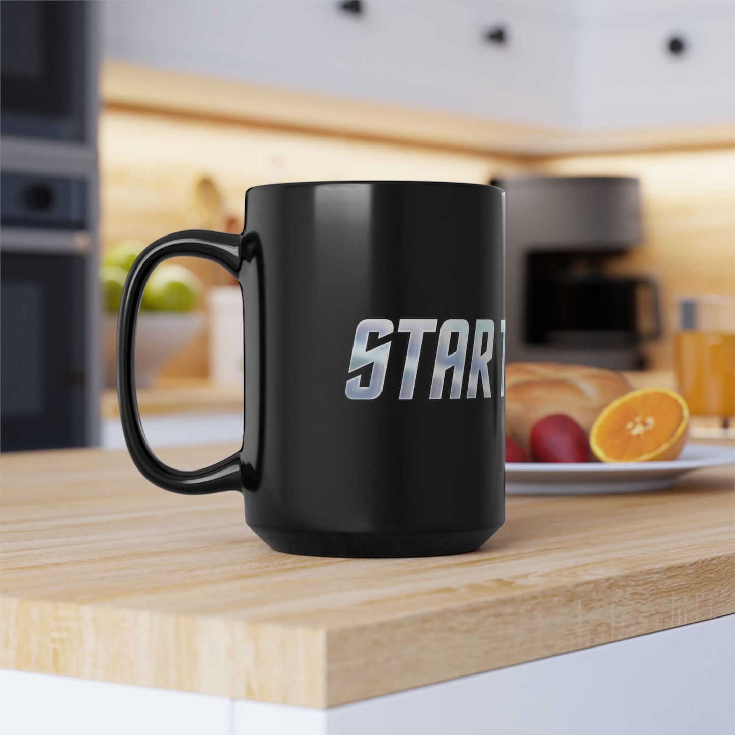 Star Trek 60th Anniversary Black Coffee Mug — Sci‑Fi Fan Gift (11oz/15oz)