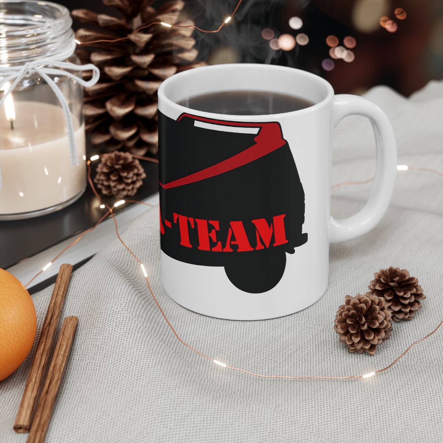 A-Team Van Coffee Mug — Retro TV Show Ceramic Mug (11oz & 15oz)