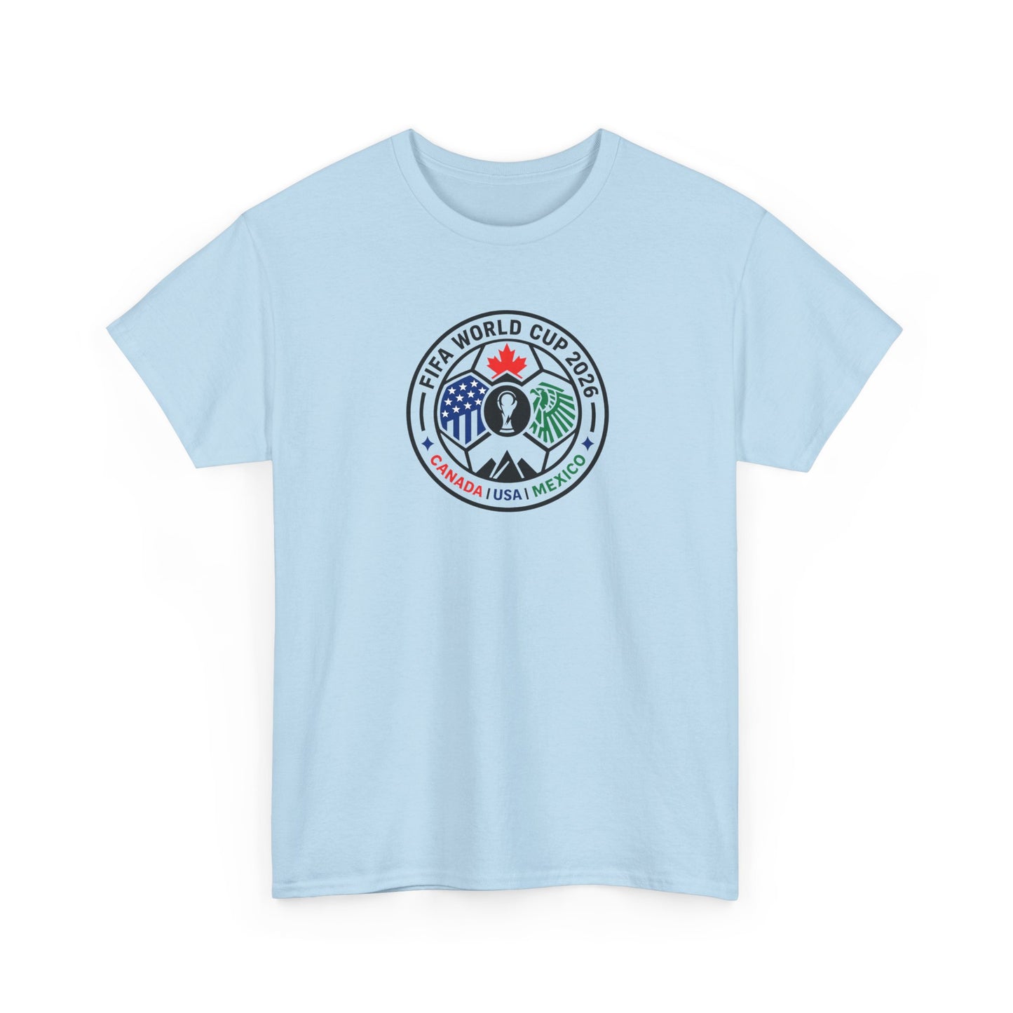 World Cup 2026 Soccer Tee — Canada USA Mexico Crest