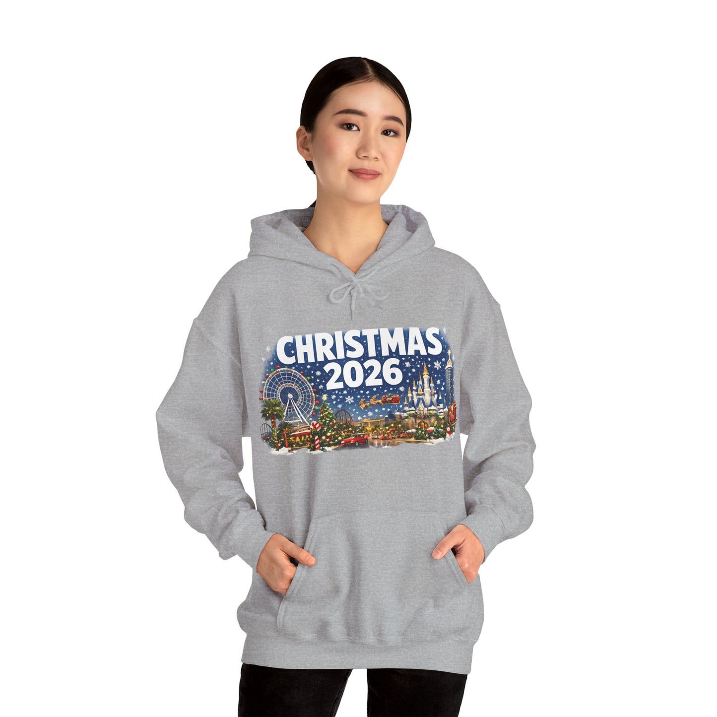 Christmas 2026 Holiday Hoodie — Festive Winter Village Sweatshirt