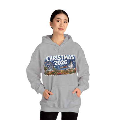 Christmas 2026 Holiday Hoodie — Festive Winter Village Sweatshirt