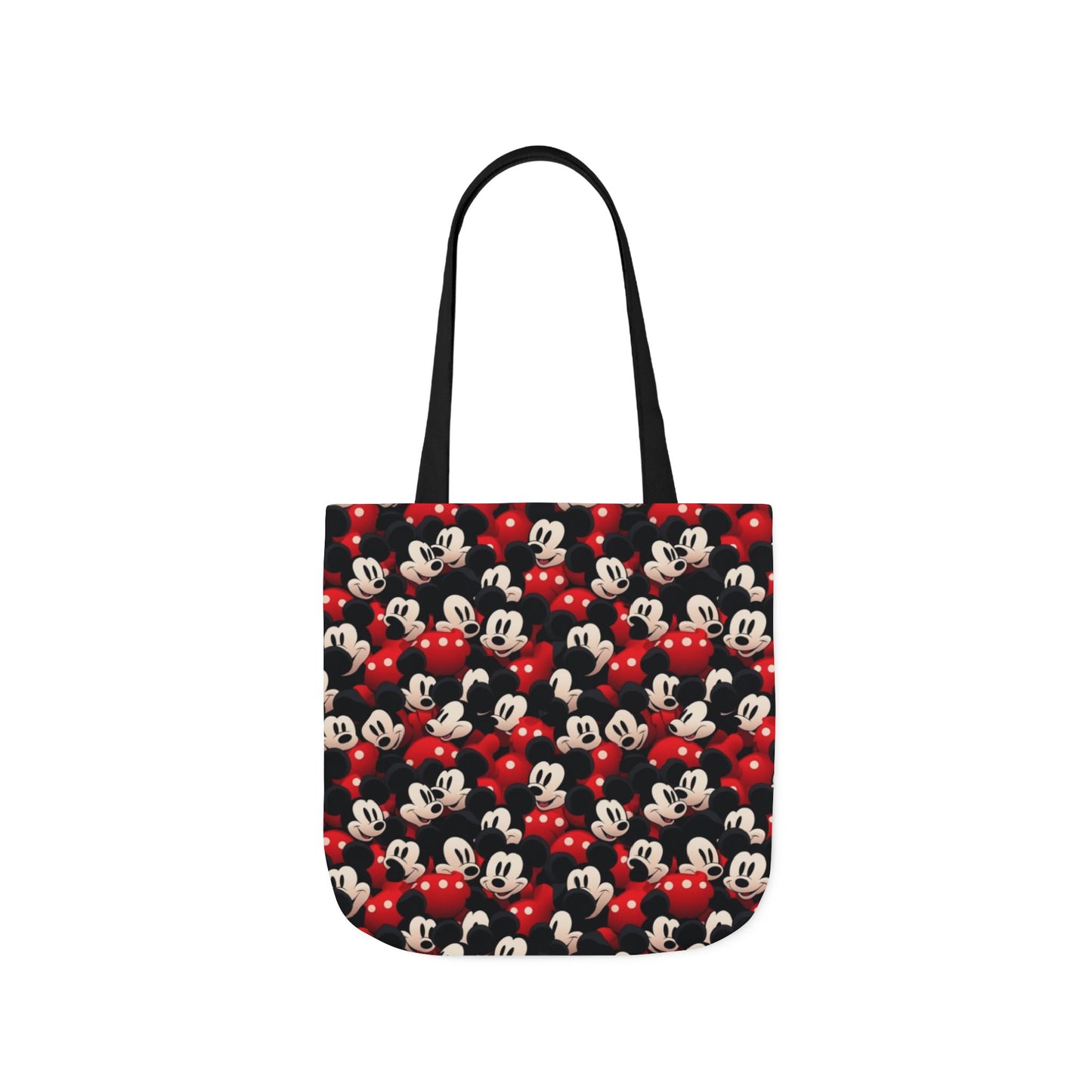 Mickey Mouse Canvas Tote — Retro Cartoon Character Allover Print