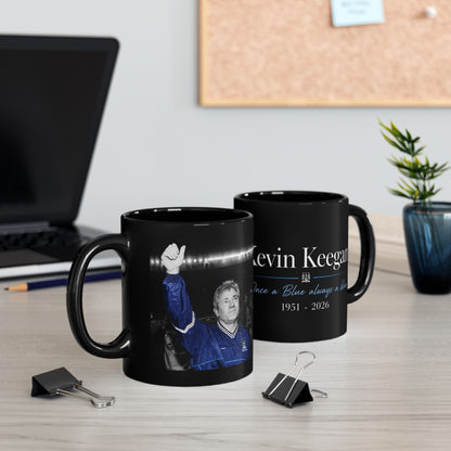 Kevin Keegan Memorial Black Mug – "Once a Blue, Always a Blue" (11oz/15oz)