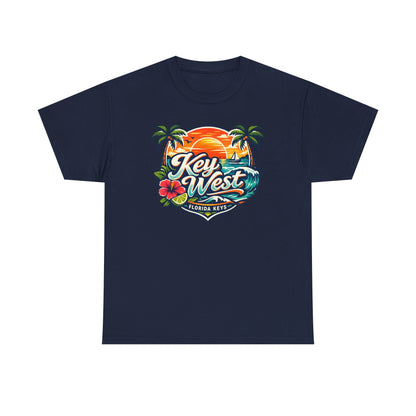 Key West Florida Keys T‑Shirt — Tropical Sunset Palm Beach Souvenir Tee