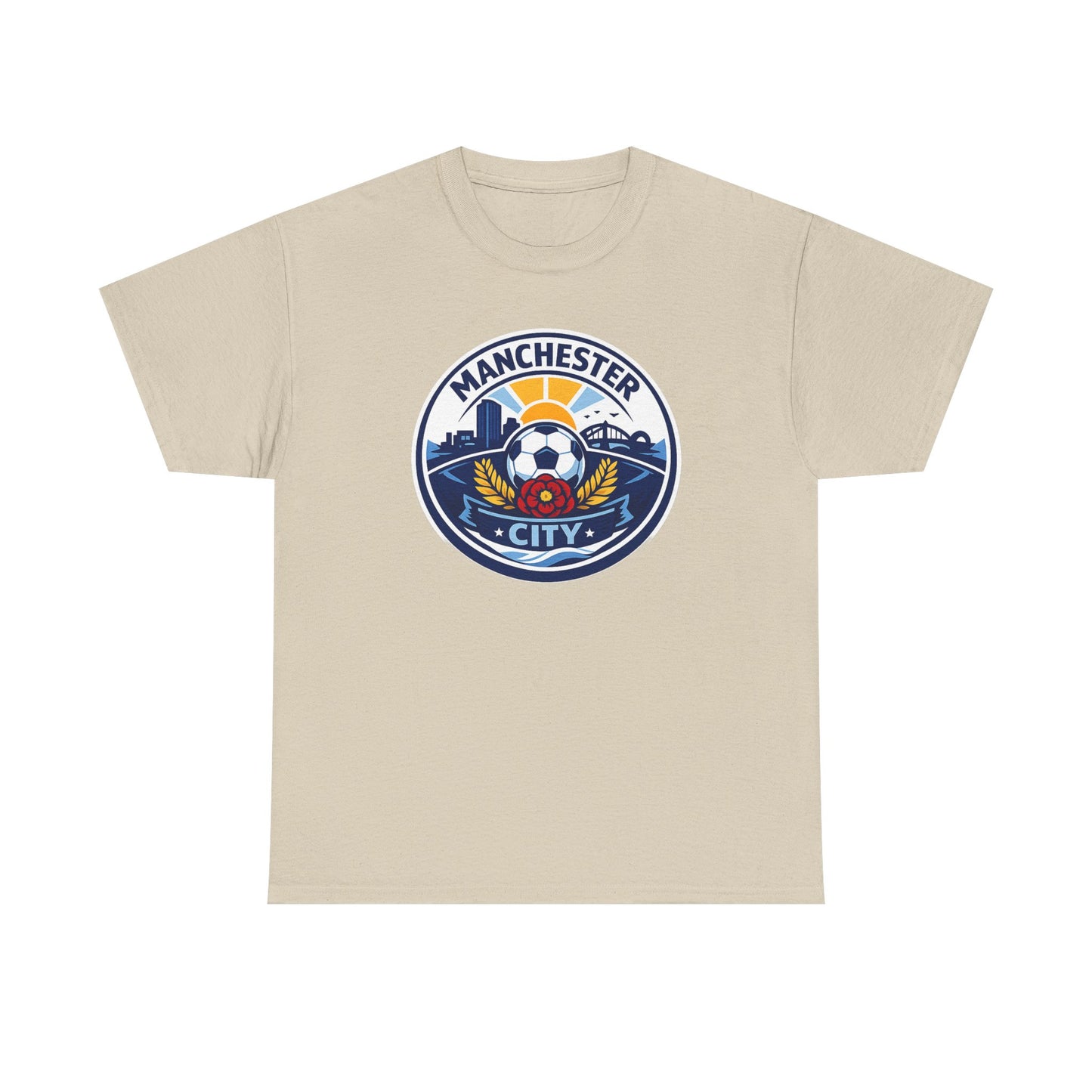 Manchester City Unofficial Soccer Logo T-Shirt — Football Fan Tee