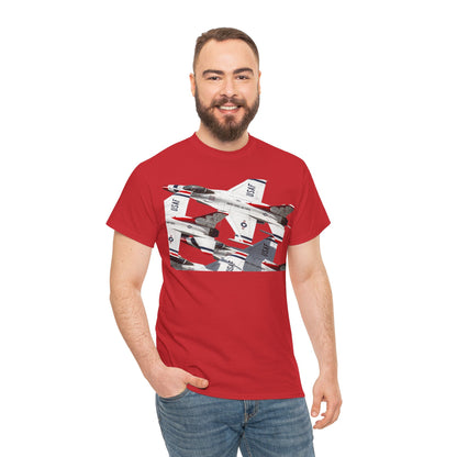 Thunderbirds Jet Formation T‑Shirt — Military Aviation Fighter Jets Tee