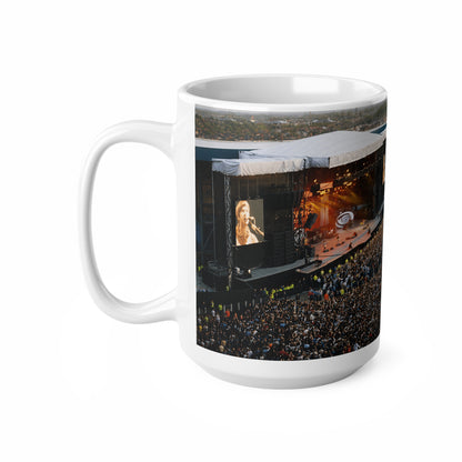 Oasis at Maine Road Concert Crowd Ceramic Mug — Live Stadium Photo Coffee Cup (11oz & 15oz)