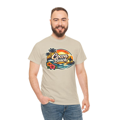Cocoa Beach Vintage Sunset T-Shirt