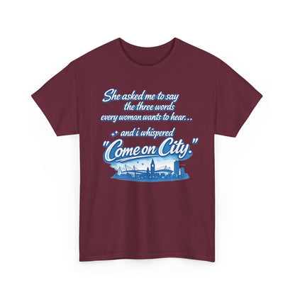 Come on City Skyline Tee — Retro Script Urban Pride T‑Shirt