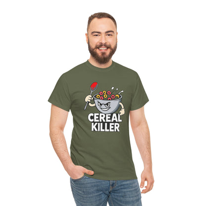 Cereal Killer Graphic Tee — Funny Breakfast Cartoon T‑Shirt