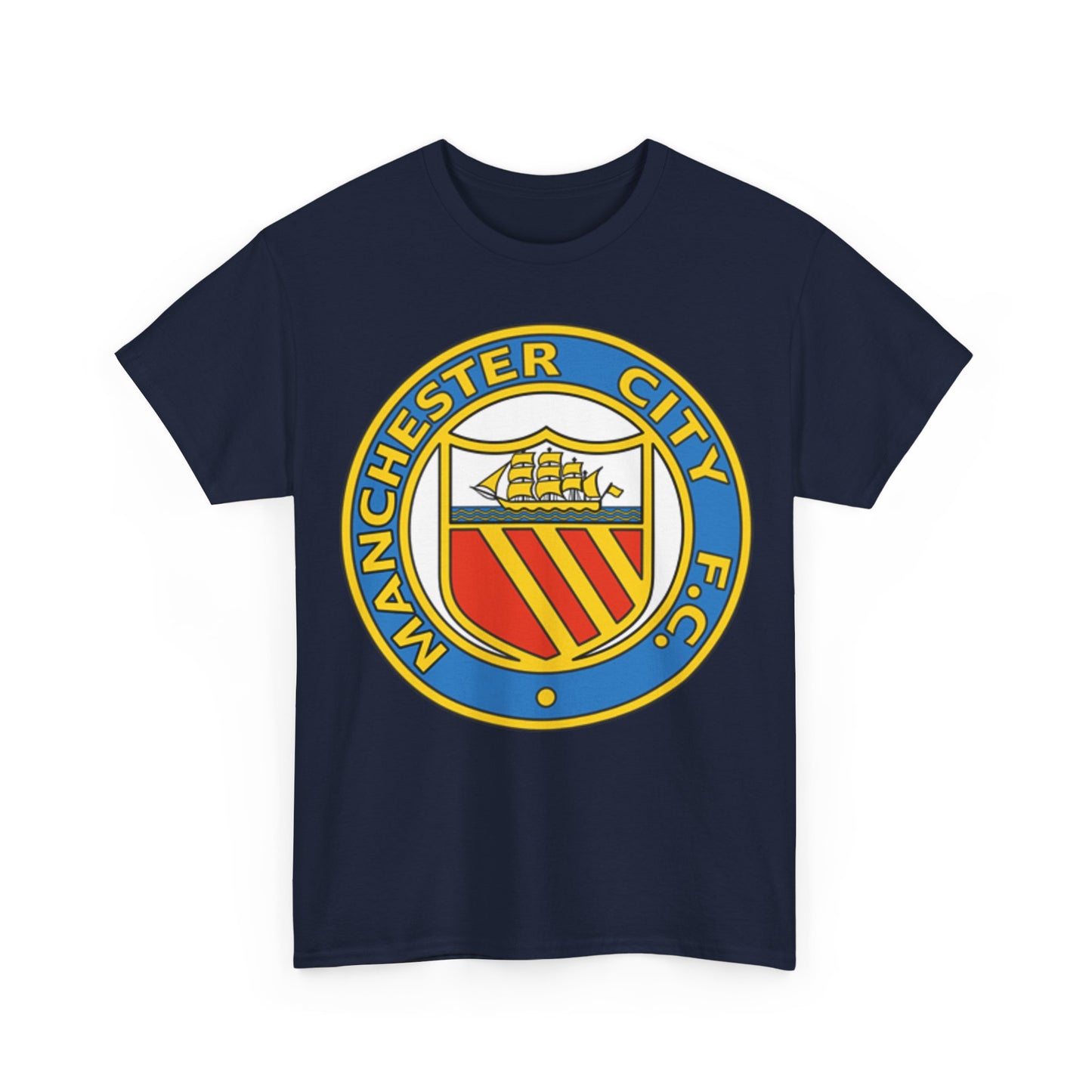 Manchester City Football Club Retro Crest T-Shirt - Retro Soccer Fan Tee