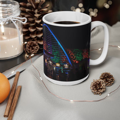 Universal HHN Festival Light Arch Ceramic Mug - Colorful Night Market Coffee Cup (11oz, 15oz)