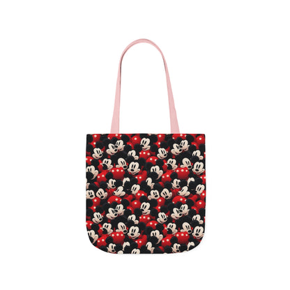 Mickey Mouse Canvas Tote — Retro Cartoon Character Allover Print