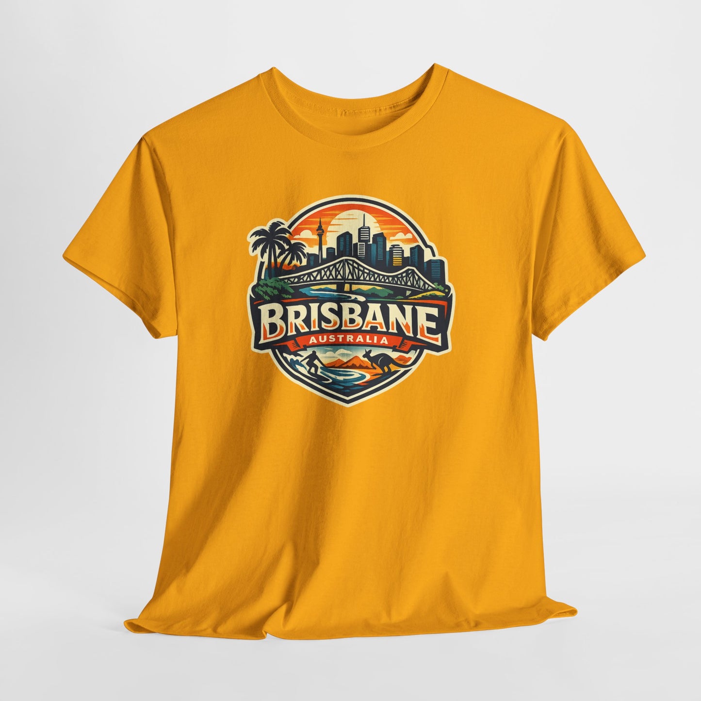 Brisbane Australia Vintage Sunset T-Shirt