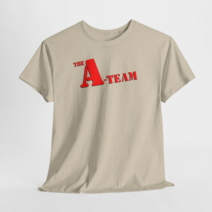 A-Team Graphic Tee — Retro Red Logo Vintage Crew T-Shirt