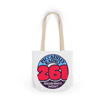 Tote Bag — Retro 'Piccadilly Radio 261' Vintage Logo Canvas Tote