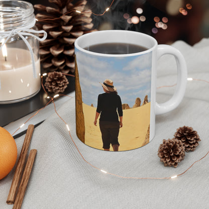 Desert Pinnacles Photo Mug — Scenic Pinnacle Rocks Coffee Cup (11oz & 15oz)